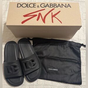 Black Dolce & Gabbana Nero Slides